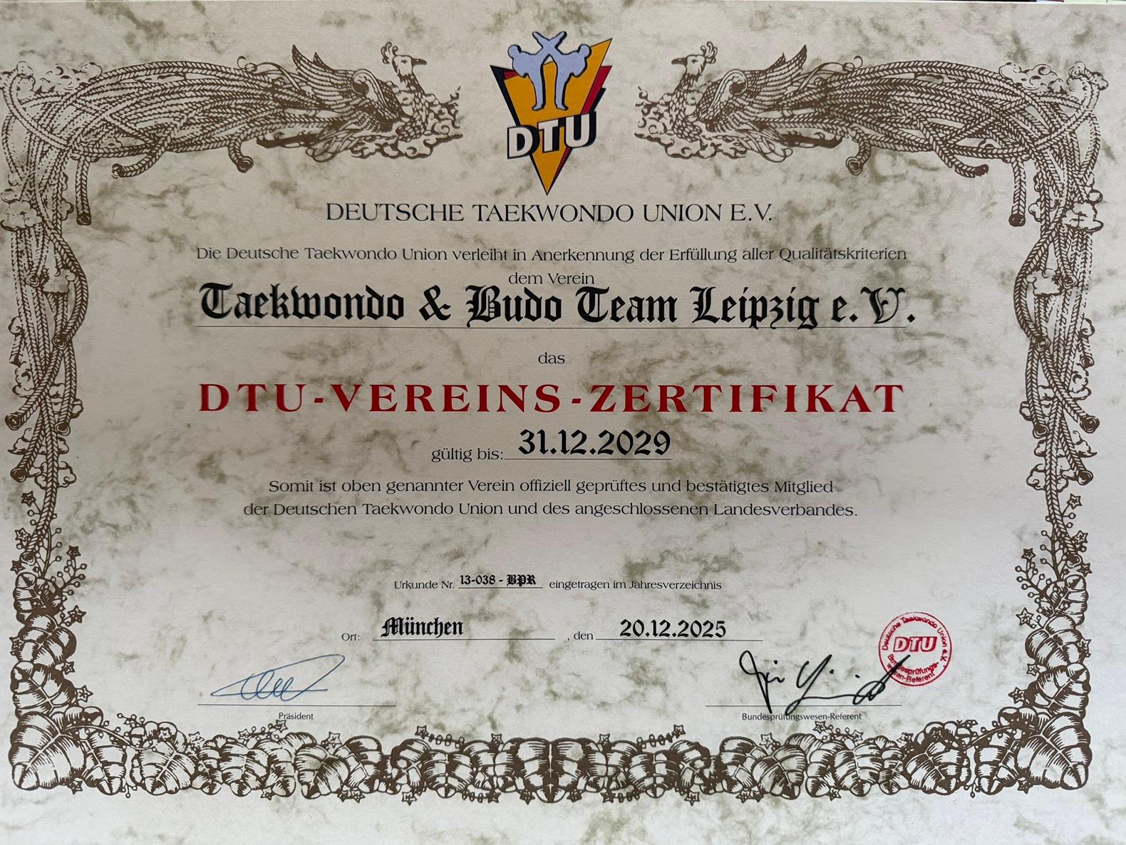 Qualitätssiegel DTU